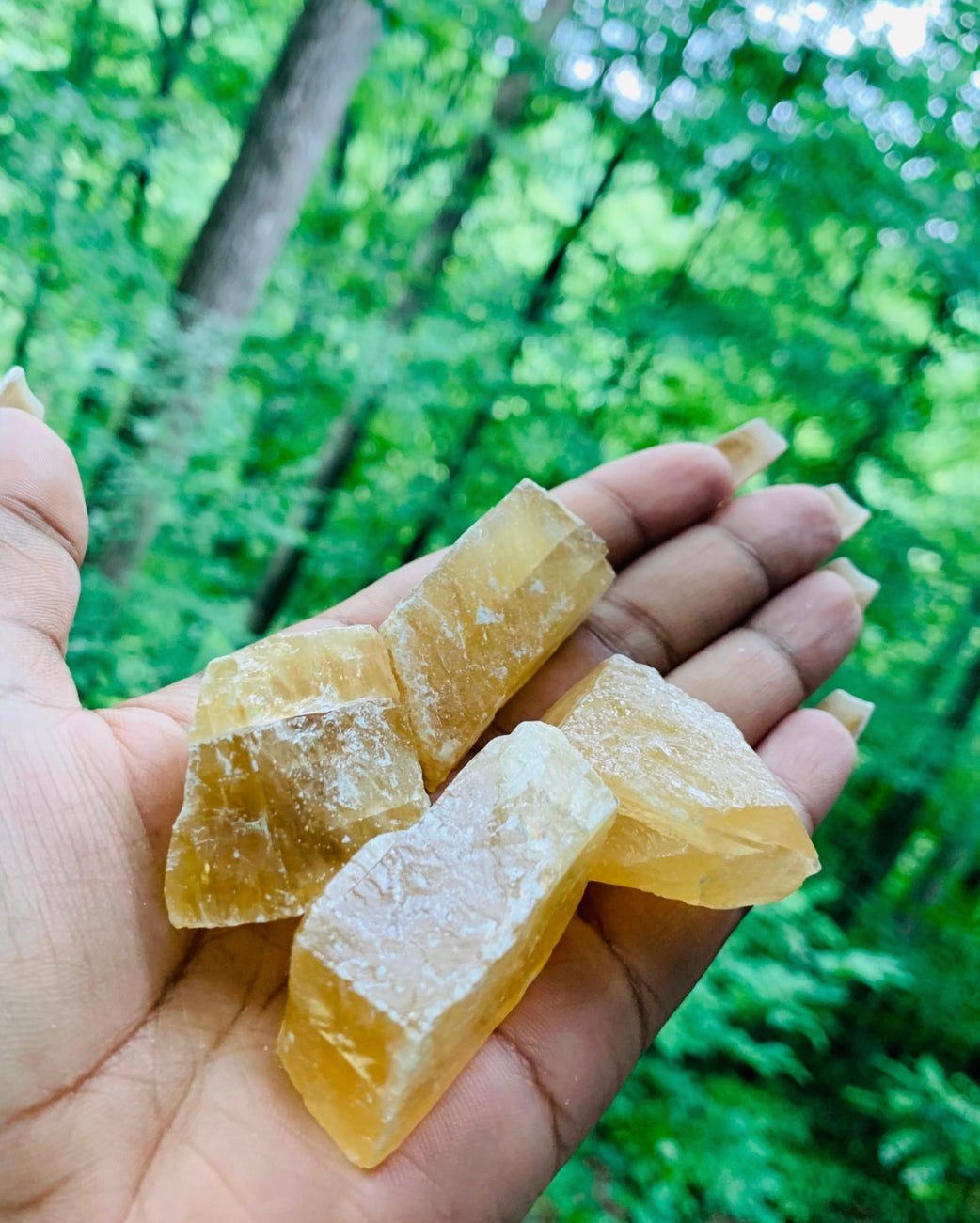 Honey Calcite Crystal trapangeltarot